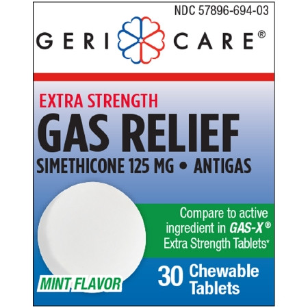 Gas Relief, Tab Chew Mint (30/bt 12bt/cs) Bt - 1