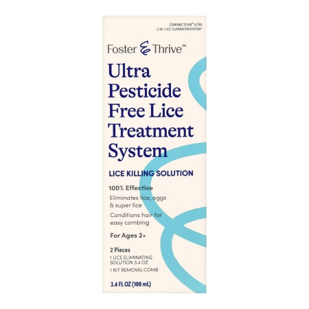 Lice Treatment, Liq Ft Crm Rinse1% 3.4oz Ea - 1