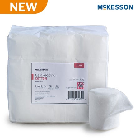 Padding, Cast Cotton 3"x4yd (12rl/bg 12bg/cs) Bg - 12