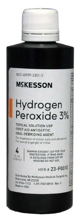 Hydrogen Peroxide, 3% 4oz (24/cs) Ea - 1
