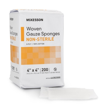 Sponge, Gze 4"x4" 8ply N/s (200/bg) Bg - 200