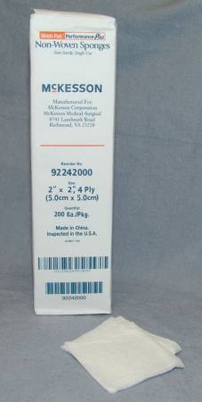 Sponge, N/wovn 2"x2" N/s (200/pk) Pk - 200