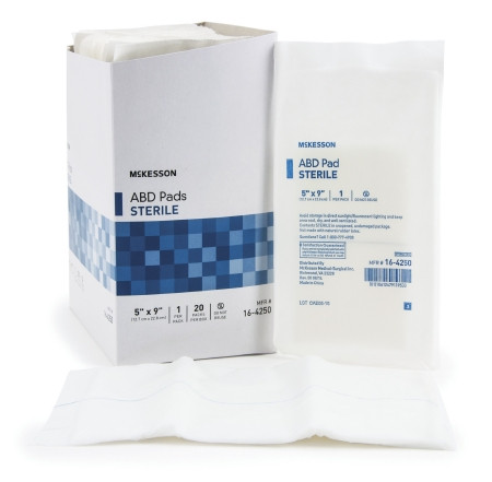 Pad, Abd 5x9" Str Lf (1/pk 20pk/bx) Bx - 20