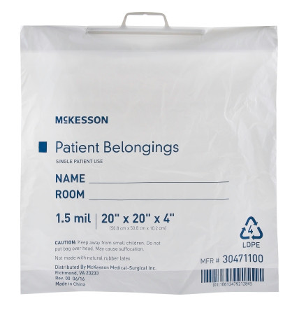 Bag, Pat Hndl 20x20x4 Wht (250/cs) Cs - 250