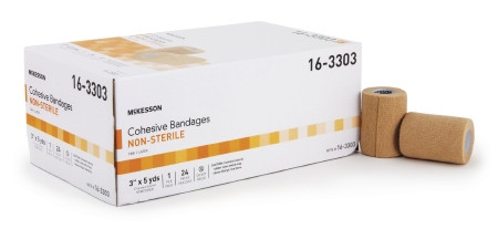 Bandage, Cohesive N/s Tan 3" (24pk/cs) Pk - 1