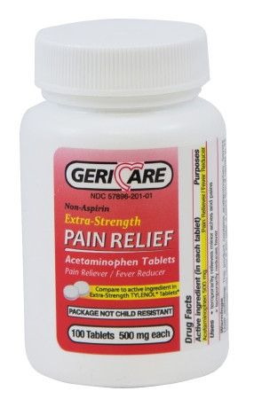 Acetaminophen, Tab 500mg (100/bt 12bt/cs) Bt - 1