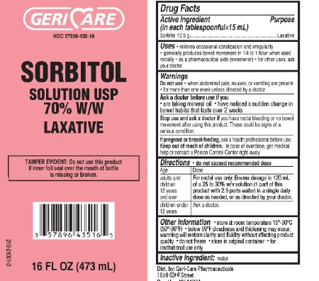 Sorbitol, Sol 70% 16oz (12bt/cs) Bt - 1