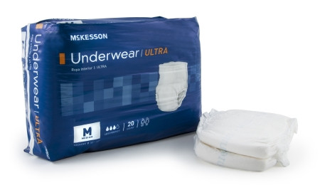 Underwear, Cloth Lk Sz 32-44  Med (20/bg 4bg/cs) Bg - 1