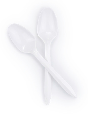Teaspoon, Plas Wht 5.5" (1000/cs) Cs - 1000