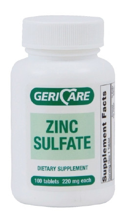 Zinc Sulfate, Tab 220mg (60/bt12bt/cs) Bt - 1