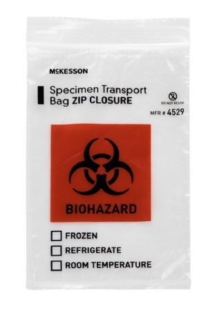 Bag, Spcmn Biohaz Clr 6x9 (50/bx 20bx/cs) Pssrdc Bx - 50