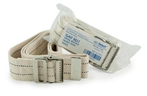 Belt, Gait W/bckl Hvy Dty Wht 60" (48/cs) Ea - 1