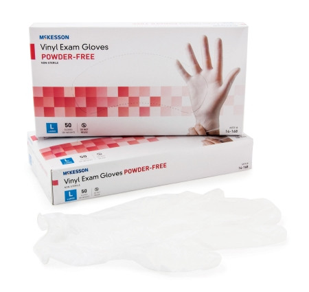 Glove, Exam Vnyl Pf Lg (50/bx 20bx/cs) Bx - 50