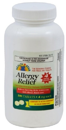 Allergy, Tab 4mg (100/bt 12bt/cs) Bt - 100