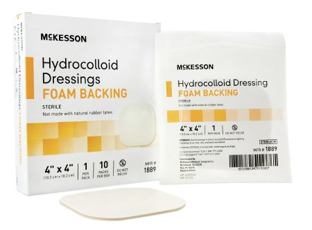 Dressing, Hydrocolloid Foam-bck Str 4x4"(10/bx 10b Bx - 10