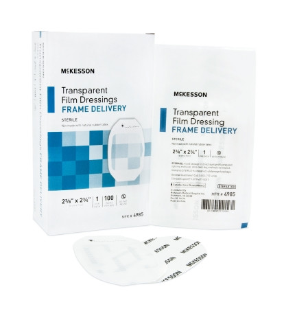 Dressing, Film Trans W/frm Delstr 2 3/8x2 3/4" (100/bx) Bx - 100