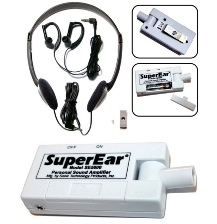 Amplifier, Hearing Superear W/headphones Ea - 1