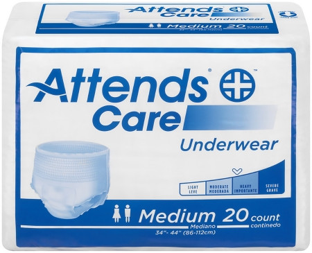 Underwear, Attends X-absorbency Disp Med (25/bg 4bg/cs) Bg - 25