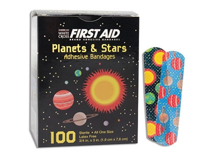 Bandage, Adh Plant & Stars 3/4"x3" (100/bx 12bx/cs) Bx - 100