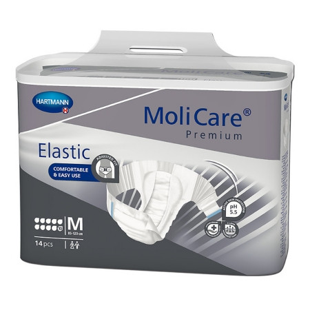 Brief, Molicare Premium Elastic 10d Med (14/pk 4pk/cs) Pk - 14