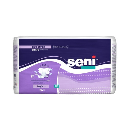 Brief, Incont Seni Super Lg 45"-59" (25/pk 3pk/cs) Pk - 25