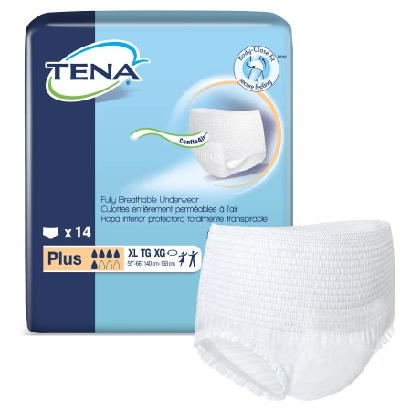 Underwear, Incont Tena + Unsx Wht Xlg (14/pk 4pk/cs) Pk - 14