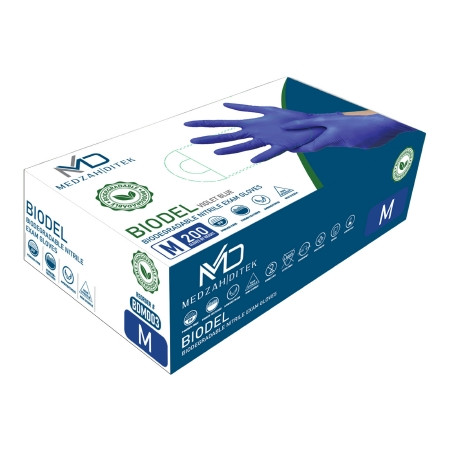 Glove, Exam Biodegradable Med 4.0mil 9.5" (200ea/bx 10bx/cs) Bx - 200