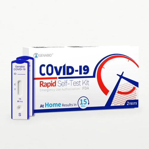Respiratory Test Kit Genabio® COVID-19 Rapid Self-Test 2 Tests per Kit