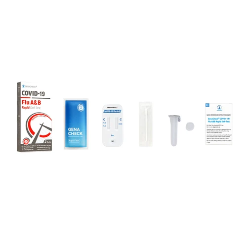 Respiratory Test Kit GenaCheck® COVID-19 / Flu A+B 2 Tests