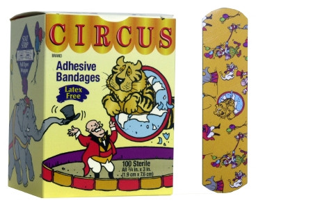Bandage, Adhsv Circus 3/4" (100/bx) Dersci Bx - 100