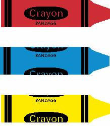 Bandage, Strip Crayon 3/4"x3" (100/bx) Bx - 100