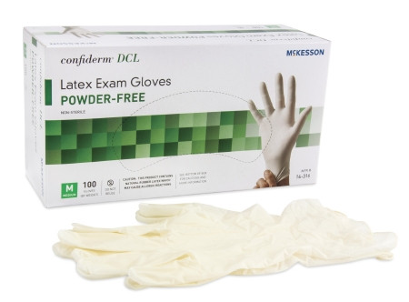Glove, Exam Ltx Pf Smth Med (100/bx) Bx - 100