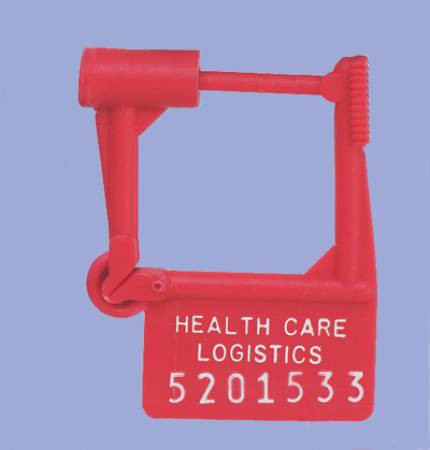 Padlock, Seal Numbered Red Bx - 1