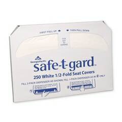 Cover, Toilet Seat Half-fold Wht (250/bx 20bx/cs) Bx - 250