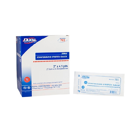 Gauze, Conform Stretch Str 3"(12rl/bag) Bg - 12