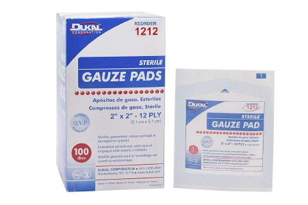 Pad, Gze 2"x2" 12ply Str (100/bx) Bx - 100