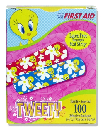 Bandage, Tweetie Boy/girl 3/4"x3" (100/bx 12bx/cs) Dersci Bx - 1