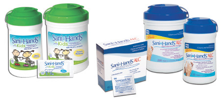 Wipe, Sani-hands Alc (135/cn 12/cs) Cn - 1