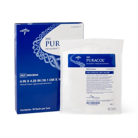 Dressing, Wound Puracol Collagen 4x4 1/4 (10/bx 5bx/cs) Bx - 10