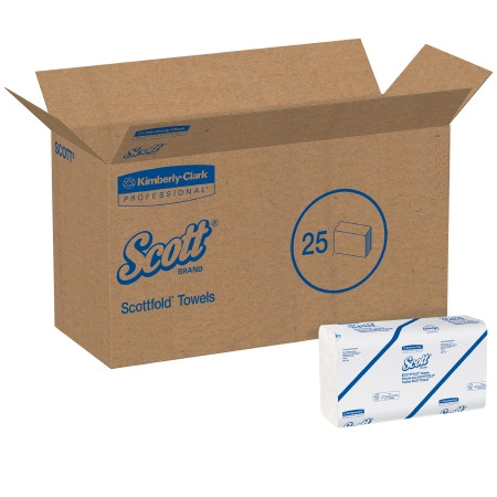 Towel, Paper Scott Fold (175/pk 25pk/cs) Kimclk Pk - 175