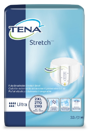 Brief, Stretch Tena Ultra 2xlg 64"-70" (32/bg 2bg/cs) Bg - 32