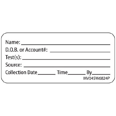 Label, Specimen 2 1/4"x1" (420/rl) Proftp Rl - 1