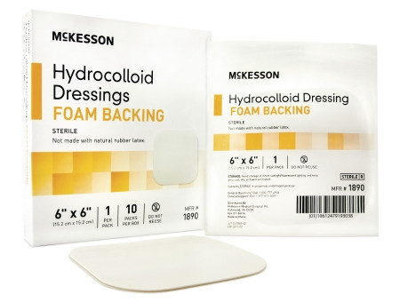 Dressing, Hydrocolloid Foam-bck Str 6x6"(10/bx 10b Bx - 10