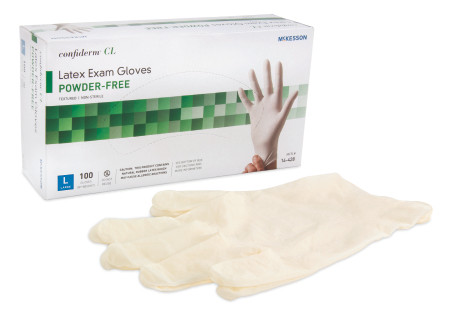 Glove, Exam Ltx Pf Text Lg (100/bx 10bx/cs) Bx - 100