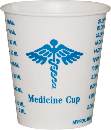 Cup, Medicine Grad Wax Coated (100/sl 50sl/cs) Sl - 100