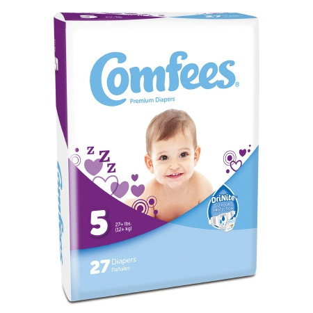 Diaper, Baby Comfees Sz5 (27/bg 4bg/cs) Bg - 27