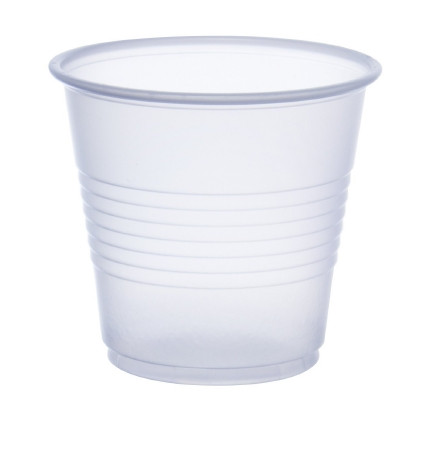 Cup, Galaxy Plas Trans Ribbd 3.5oz (100/sl 25sl/cs) Sl - 100
