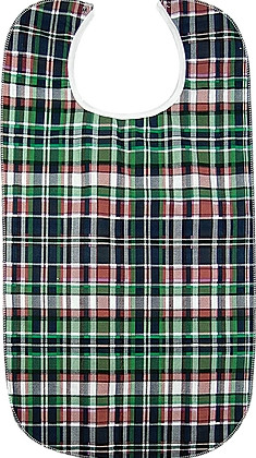 Bib, Quilted Snap Gfn Plaid Adlt (12/dz 5dz/cs) Dz - 12