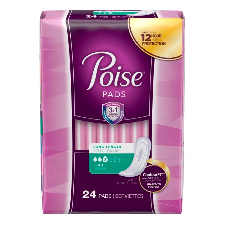 Pad, Poise Light Long (24/pk 4pk/cs) Pk - 24