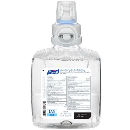 Sanitizer, Hand Foam Adv Purell Grn Certified 1200ml (2/cs) Cs - 2